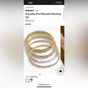 Everyday Pearl Bracelet Stacking Set